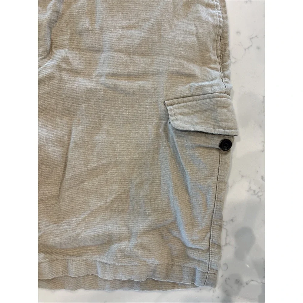 Vintage Chaps Ralph Lauren Cargo Shorts Mens 38‎ Khaki Flat Front 9